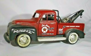 1950 Ford F1 Texaco Tow Truck - Collectible Tin Model - Very Rare (b1)