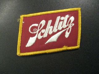 Schlitz Brewing Vintage Classic Logo Goldred 3 " Patch Sew On Craft Beer Brewery