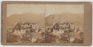 Wales Stereoview - Tintern And A View Of Tintern Abbey In The Wye Valley