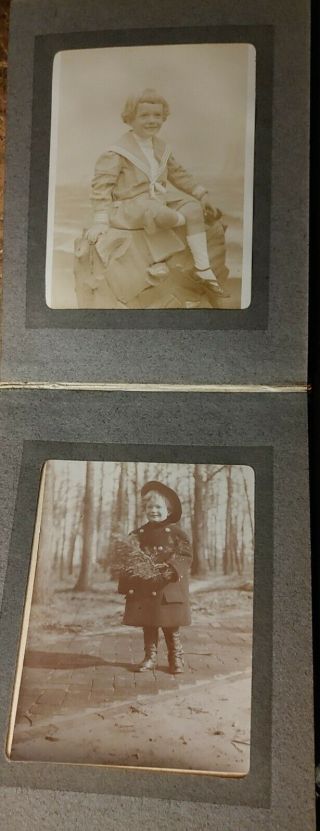 Early 1900 ' s Photo Album With 25 Photos Of Young Boy A Clark Shinenson the Third 5