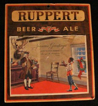 Ruppert Beer - Ale •1942 Calendar• Jacob York City,  Ny Nyc Knickerbocker Knick