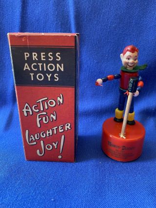 Vintage 1950s Howdy Doody Kohner Toy Push Puppet Bob Smith