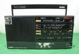 Saba Rx145 Am Fm Lw Sw Shortwave 5 Band Radio Vintage 1990s Made In Germany