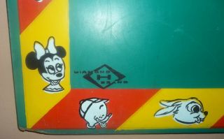 Vtg Walt Disney Characters Diamond H Brand Chalkboard Donald Mickey Pluto Goofy 3