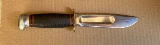 Vintage Marble ' s Gladstone,  Mich.  5 Inch Fixed Blade Knife with Leather Sheath 2