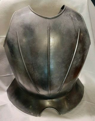 Medieval Decorative Steel Front Breastplate - Medium Size Larp Armor - Good Cond