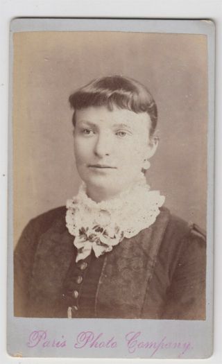 Australia Cdv Photo - A Young Lady By The Paris Photo Company Of Adelaide
