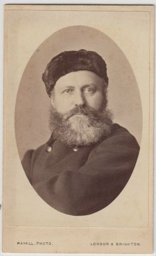 Portrait Cdv Photo - A Man With A Beard,  Probably A Notable,  By Mayall Of London