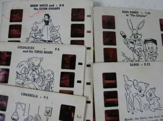 5 Vintage Tru - Vue Picture Story Views Cindrella Goldilocks Snow White Bambi