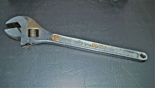 Lg Vintage Diamond Horseshoe Co Diamalloy Steel 18 " Adjustable Wrench