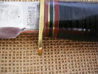 Marbles Ideal Fixed Blade Hunting Survival Knife Wwii Era,  Gladstone,  Mich