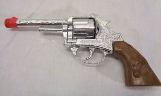 Vintage Lone Star Peacemaker Colt.  45 Cap Gun / Toy - W/longhorn Steer Grips