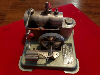 Vintage - Jensen Mfg Co Live Steam Tin Toy Engine - Style 76