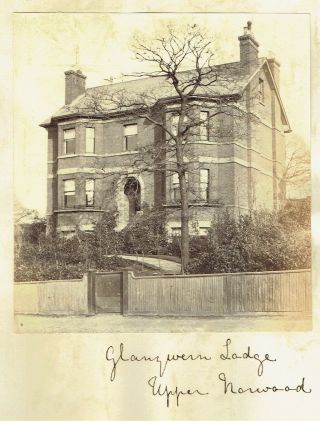 Victorian Photo London Upper Norwood House Glanqwern Lodge