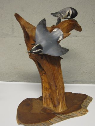 Folk Art Bird Carving By Walt & Beth Ruch