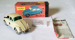 Schuco Lilliput Toy Germany Wind - Up Volkswagen Micro Racer No.  1046 V Rare Mib