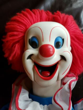 Larry Harmon Bozo The Clown Ventriloquist Doll Eegee Co.  Head And Shirt Only