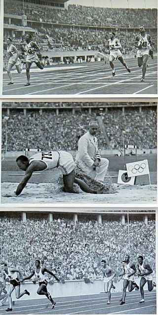 3 Third Reich Images - Nazi Olympics 1936 - Jesse Owens - Olympic Games