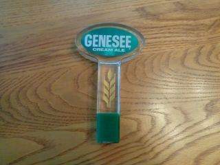 Vintage Genesee Cream Ale Lucite Tap Handle Knob