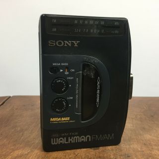 Vintage Sony Wm - Fx38 Mega Bass Walkman Cassette Tape Stereo Radio Player