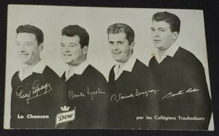 1950 - Brasserie Dow - Les Collegiens Troubadours - La Chanson Dow - Postcard