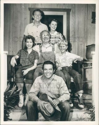 Press Photo Primary Cast Of Tv Show The Real Mccoys Brennan Crenna Nolan
