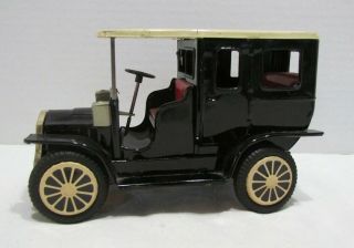 Tin Litho Old Timer Automobile Car Vintage Made In Japan Friction Power Black