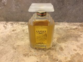 Vintage Gucci No 3 Womens 2.  0 Oz /60 Ml Eau De Toilette Parfum Perfume 95 Full