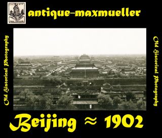 China Beijing Peking Overview Forbidden City - Orig.  Photo ≈ 1902 Good Size