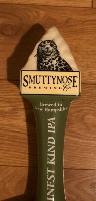 Smuttynose Brewing Green Handle Finest Kind Ipa Tap Handle Ale Beer 10 " Long