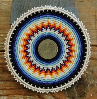 Vintage Native American Indian Rosette Bead Work -