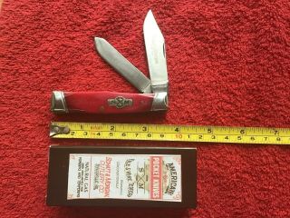 Schatt & Morgan 40 File & Wire 2 Blade Red Bone Titusville Queen Dfc Knife