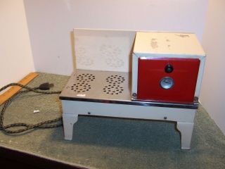 Vintage Superior Electric Children’s Toy Stove/oven 1940 - 1950 