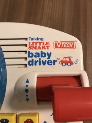 Vintage VTECH Talking Little Smart Baby Driver Toy 3