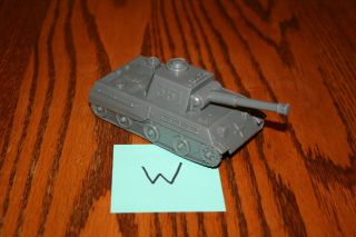 Marx Battleground Desert Fox Army Playset Dark Gray German 351 Tank W - Mpc