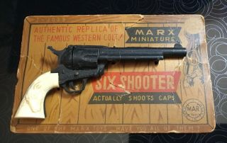 Vintage & Rare 1960’s Noc Marx Miniature Western.  Colt Six Shooter Cap Gun
