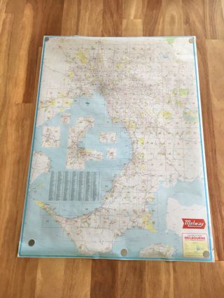 Vintage Melway Urban Map Of Greater Melbourne 1977 Large Size Poster