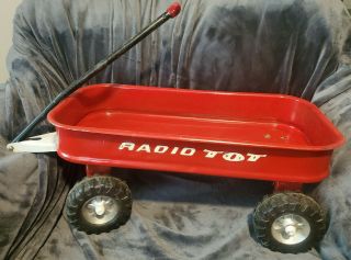 Vintage Radio Tot Coaster Red Wagon Flyer