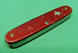Victorinox 93mm Rancher Swiss Army Knife In Red Alox Old Cross