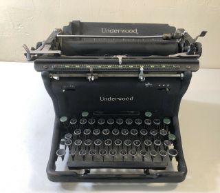 Vintage Underwood Champion Elliott Fisher Portable Black Typewriter