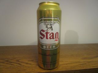 24 Oz Stag Beer B.  O.  Can By G.  Heileman Brewing Co.