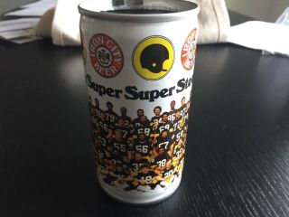 Vintage Iron City Beer Can Mug - 1979 Pittsburgh Steelers Bowl 2