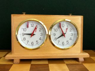 Vintage Jerger King Time Mechanical Chess Clock / Chess Timer.  Made In Germany.