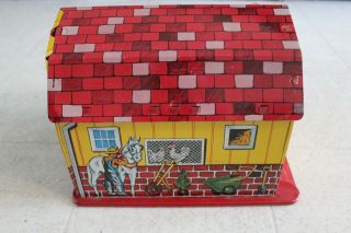 Vintage Marx Magic Barn Tin Farm Toy 1950 