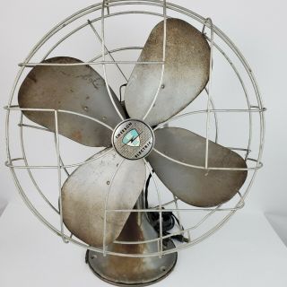 Vintage 1960s Emerson Electric 79648sh 17” 3 - Speed Oscillating Desk Table Fan