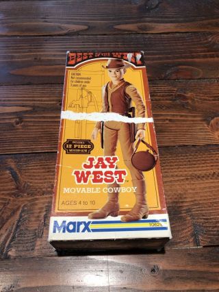 Marx Best Of The West Jay West Box Only 1974