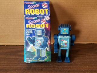 Playgo Windup Space Robot 77000 Walking Moving Hands Toy Vintage