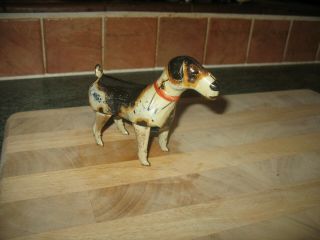Early German Tin Toy Dog 1920/30 Keim Tinplate Vintage Wind Up