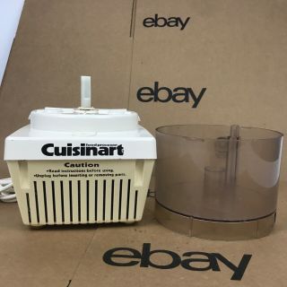 Vintage Cuisinart Robot Coupe Cfp 9 Food Processor W/bowl No Lid Or Blade 7.  B3