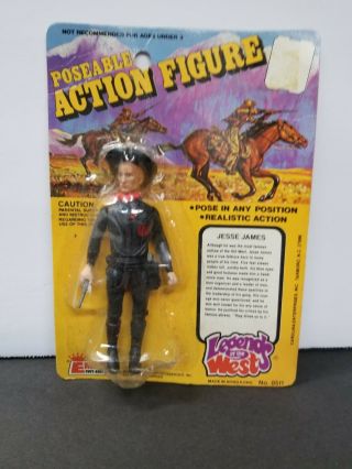 1980 Empire 4 " Legends Of The West Jesse James Action Figure Moc